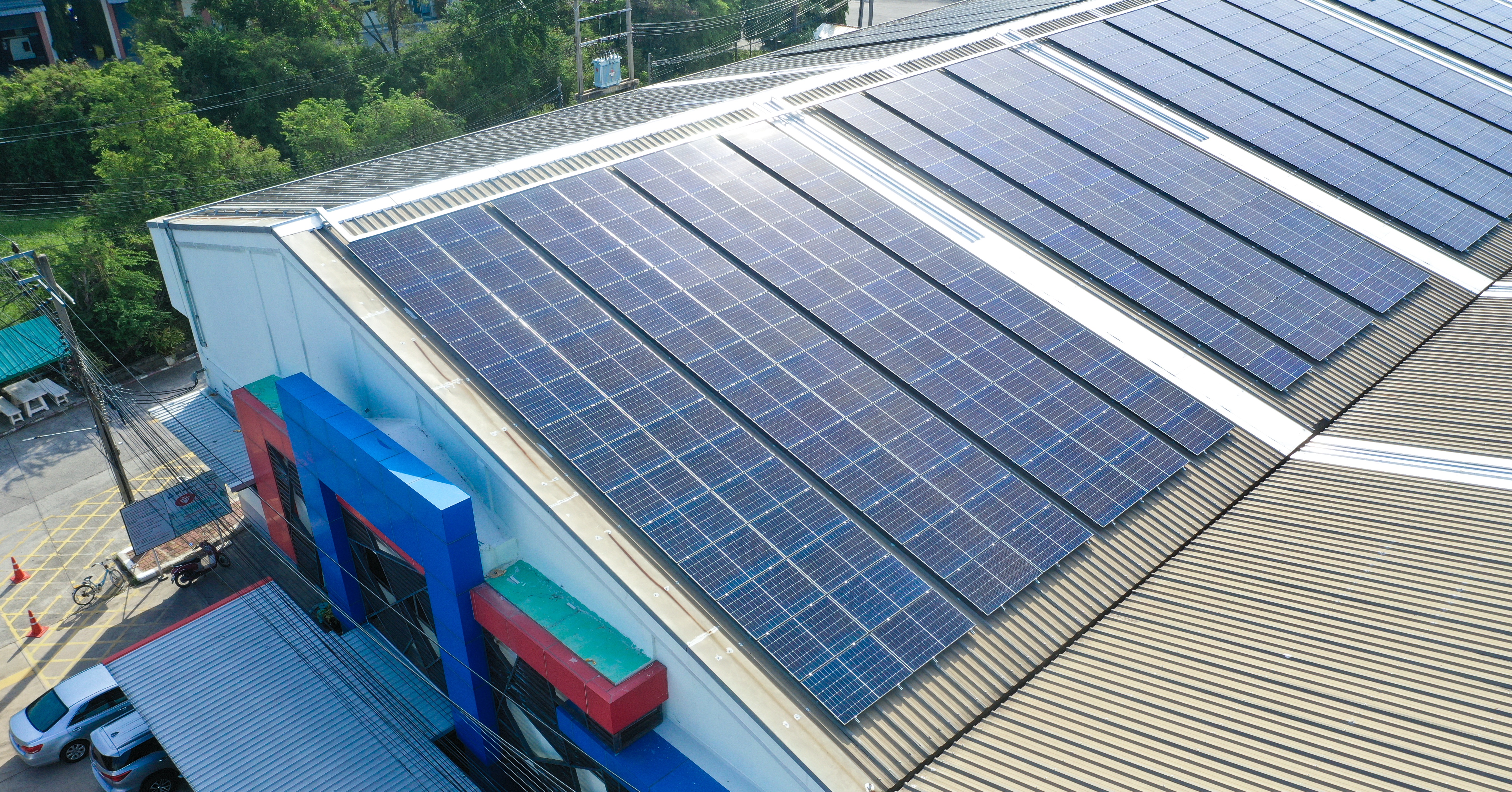 Flux Solar panels in Thailand Facility 